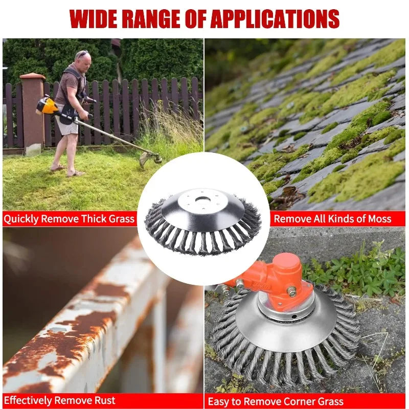 8 Inch Steel Wire Rotary Brush Cutter