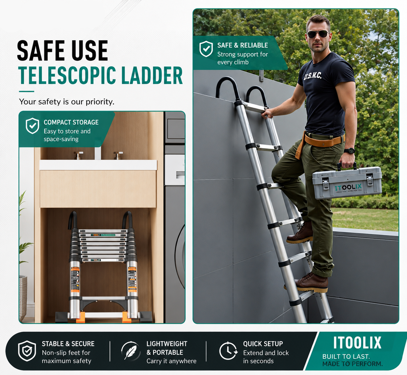 Telescoping Ladder 19.5FT