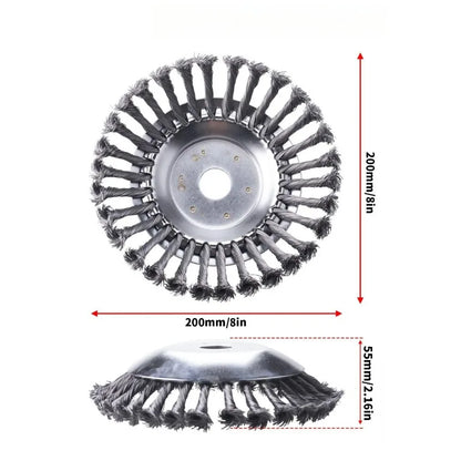 8 Inch Steel Wire Rotary Brush Cutter